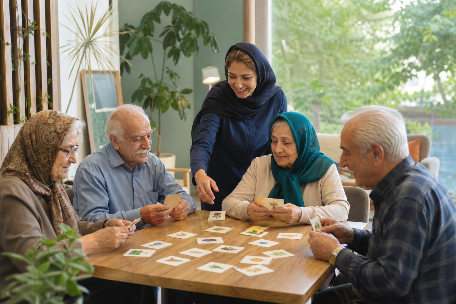 فعالیت اجتماعی و شناختی سالمندان در کلوپ یاس